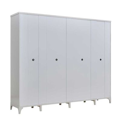 Portnoy 6-Door Wardrobe - Ivory - With 2-Year Warranty